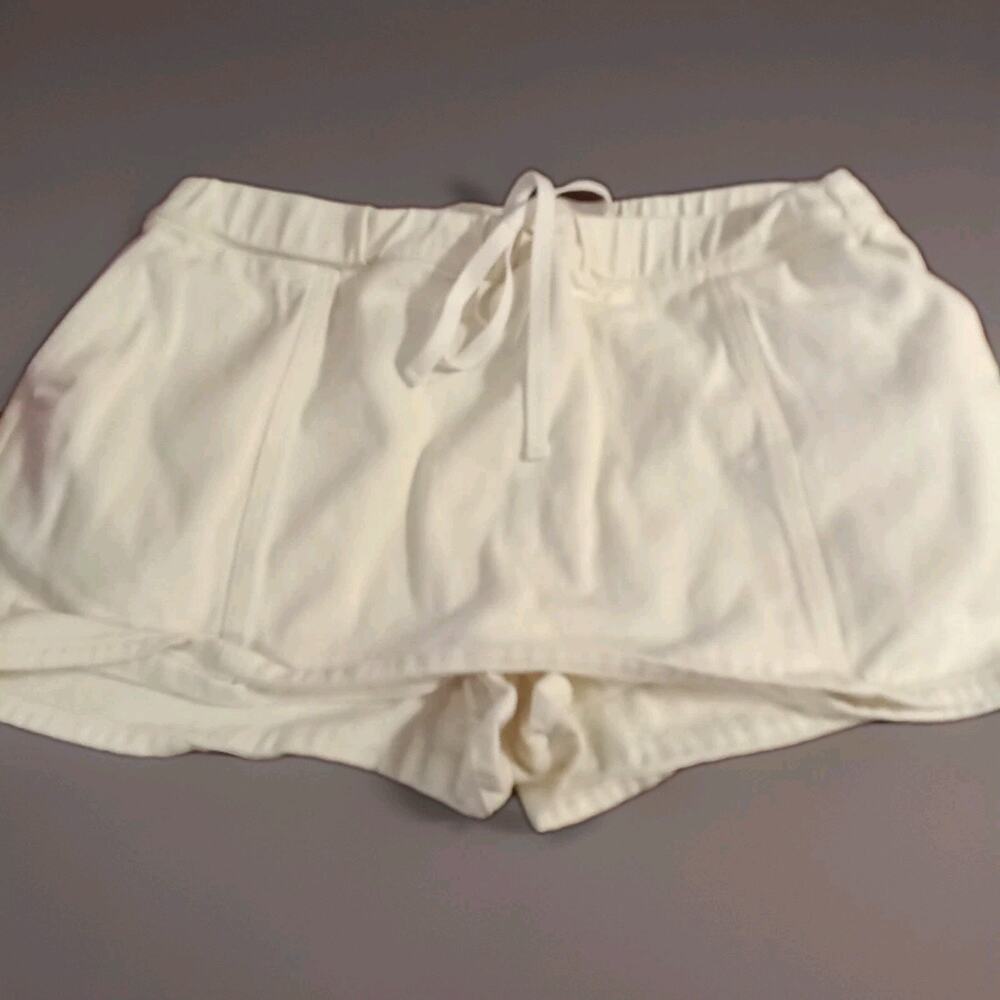 Her Entire Name Says Grace Med. Skort White 100% Cotton Drawstring Waist